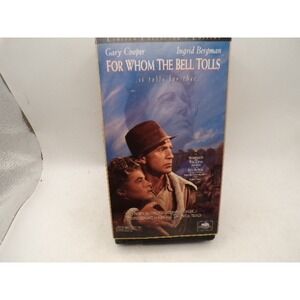 For Whom The Bell Tolls VHS Limited Collector's Edition Gary Cooper Bergman 1996